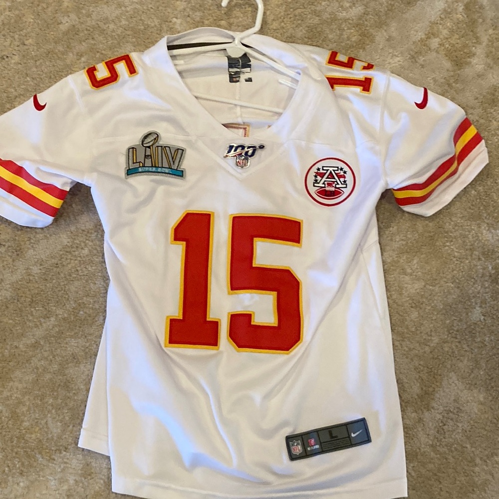 Mahomes Super Bowl Jersey boys large